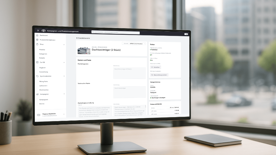 Toyota Zubehör- und Kampagnenmanagement